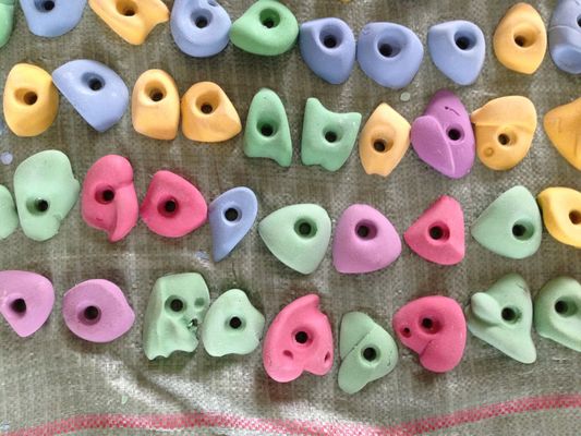 Easy Installation Kids Climbing Wall Exciting Multi Color Lightweight