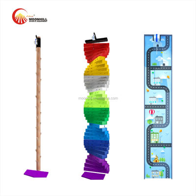 Easy Installation Kids Climbing Wall Exciting Multi Color Lightweight
