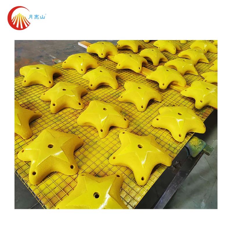 Fiber Glass Outdoor Climbing Wall Customized Structure And Stability